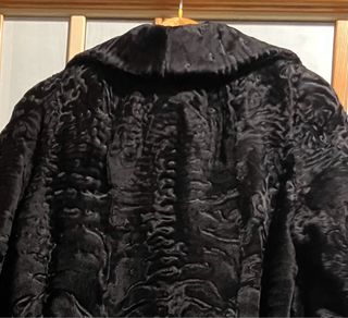 Cappotto vintage persiano nero anni '70