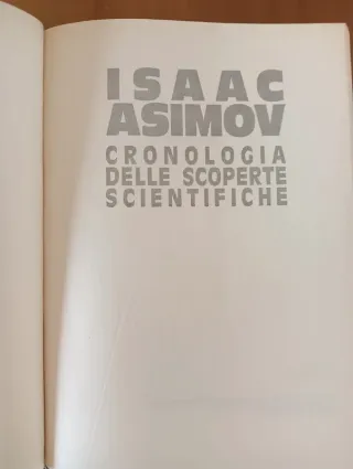 Libro Cronologia delle scoperte scientifiche