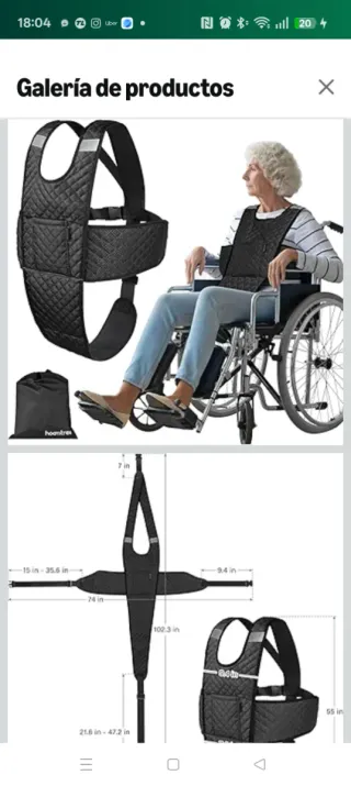 Chaleco de seguridad. Silla de ruedas