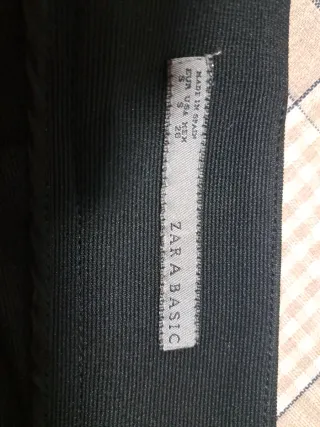 Falda negra Zara Talla S
