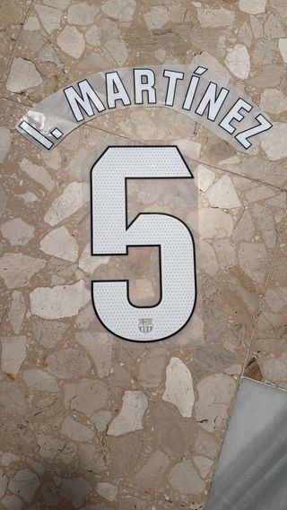 Dorsal Iñigo Martínez 5 FC Barcelona