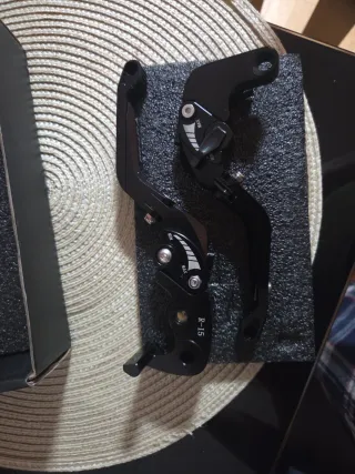 Par Palancas Freno Embrague Moto Negro