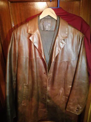 Chaquetón de piel de ternera para hombre