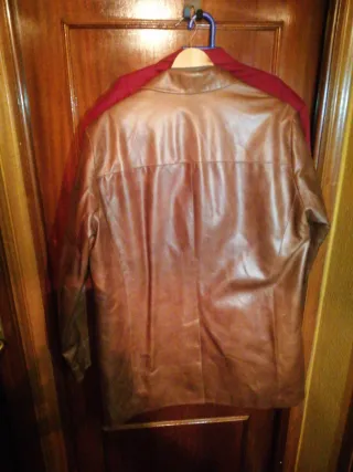 Chaquetón de piel de ternera para hombre