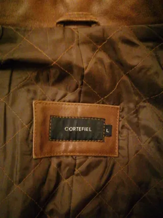 Chaquetón de piel de ternera para hombre