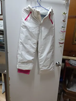 Pantalón de esquí para niña blanco