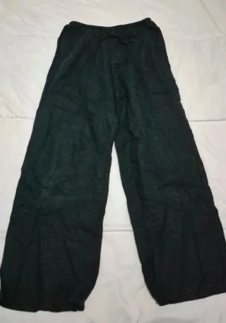 Pantalones de Lino Negro