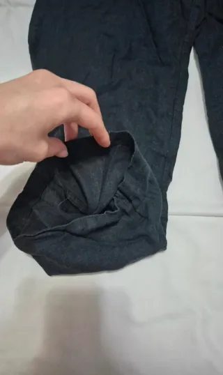 Pantalones de Lino Negro