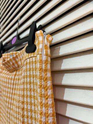 Pantalón recto ancho cuadros Bershka 36 nuevo