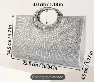 Bolso de fiesta/ceremonia plateado