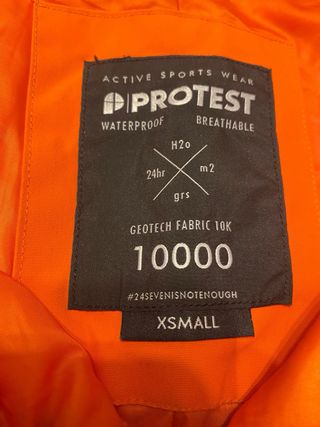 Pantalón de esquí Protest naranja y negro