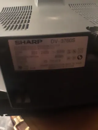 Televisor Sharp Antiguo Negro