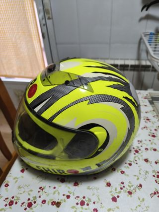 Casco Moto Shiro Amarillo talla M
