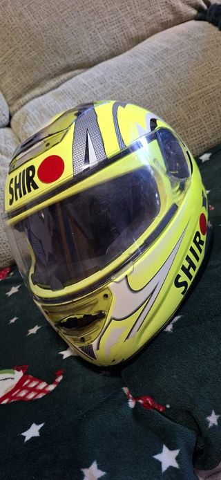 Casco Moto Shiro Amarillo talla M