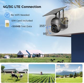 CTRONICS 2.5K 4G LTE 4MP SOLAR 100% INALAMBRICA