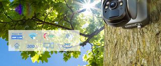 CTRONICS 2.5K 4G LTE 4MP SOLAR 100% INALAMBRICA