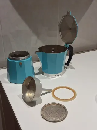 Cafetera Italiana Orbegozo 12 Tazas azul