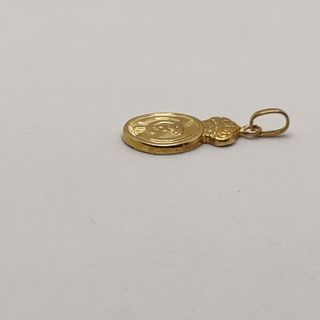 Colgante Real Madrid de oro de 18k, 1.8 g.