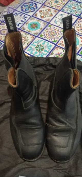 Stivaletti BMW in pelle neri