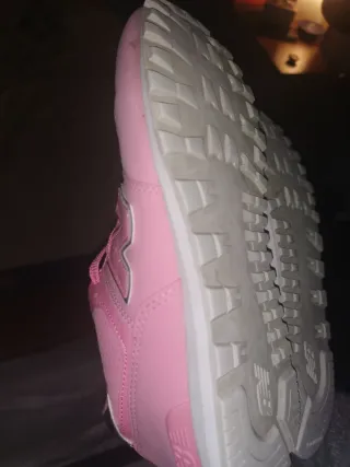 URGE !!New Balance 574 Rosa Brillante plateado T38