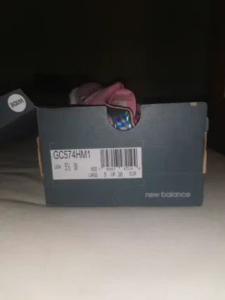 URGE !!New Balance 574 Rosa Brillante plateado T38