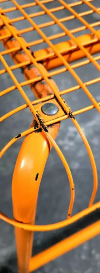 Banco Ikea Västeron Arancione in Metallo