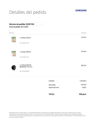 Samsung Galaxy A56 5G 256GB Rosa Nuevo