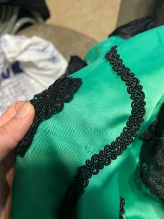 Vestido Goyesco Verde y Negro