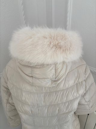 Cappotto lungo donna bianco slavato