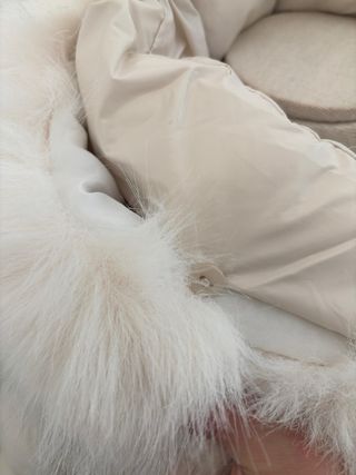 Cappotto lungo donna bianco slavato