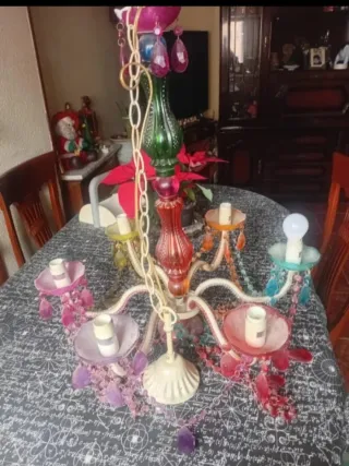 Lámpara de techo multicolor