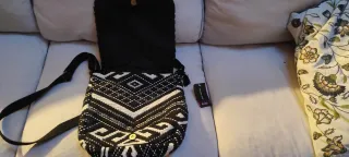 Bolso de lana con estampado