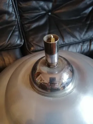 Lampada Space Age Metallo Argento