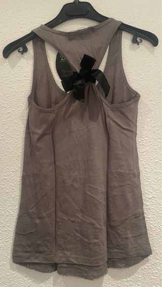 Camiseta con blonda espalda nadador