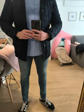 Abrigo Invierno Zara Hombre azul marino