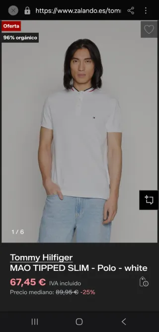 Polo Tommy Hilfiger cuello mao