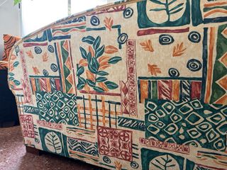 Sofá 3 plazas + sillón estampado