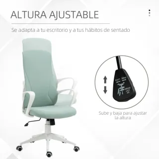 Silla de oficina ergonómica color verde