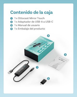 OTTOCAST MIRROR TOUCH CARPLAY ANDROID AUTO