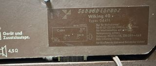 Radio a válvulas Schaub-Lorenz Wiking 40