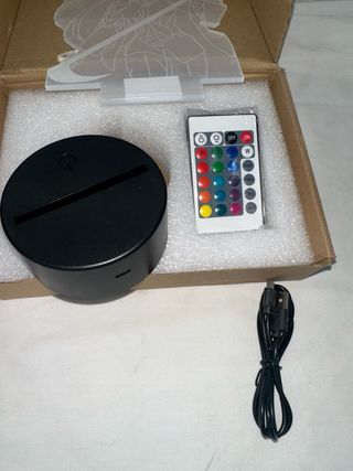 Lámpara LED 3D Anime Personaje Espada.NUEVA