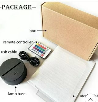 Lámpara LED 3D Anime Personaje Espada.NUEVA