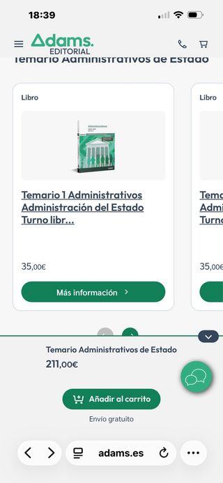 Administración General Estado, turno libre