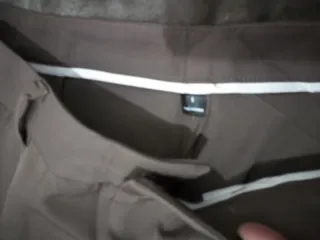 Pantalón de vestir marrón mujer