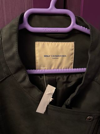 Chaqueta Biker ONLY CARMAKOMA Gris/negra