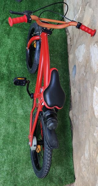 Bicicleta infantil roja14 pulgadas
