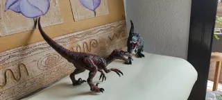 2 Dinosaurios Realistas XXL 40cm juguete grande