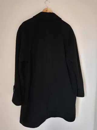 Cappotto uomo Michael David L Lana Cashmere Nero
