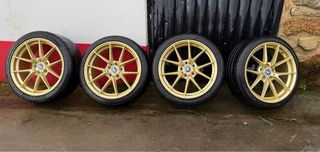 Llantas BMW 19 763M replica doradas con neumaticos