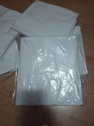 Lote 5 protectores colchón plástico